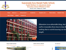 Tablet Screenshot of ggnpublicschool.com